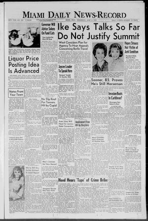 Miami Daily News-Record (Miami, Okla.), Vol. 56, No. 289, Ed. 1 Wednesday, June 3, 1959