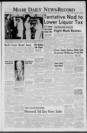 Miami Daily News-Record (Miami, Okla.), Vol. 56, No. 290, Ed. 1 Thursday, June 4, 1959