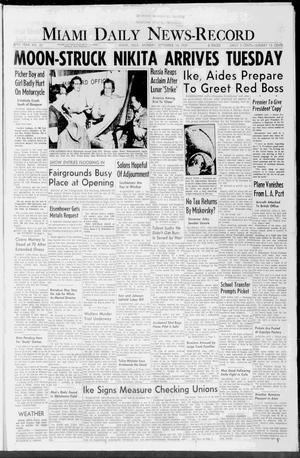 Miami Daily News-Record (Miami, Okla.), Vol. 57, No. 65, Ed. 1 Monday, September 14, 1959