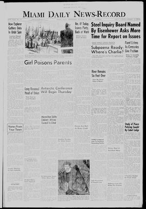 Miami Daily News-Record (Miami, Okla.), Vol. 57, No. 91, Ed. 1 Wednesday, October 14, 1959