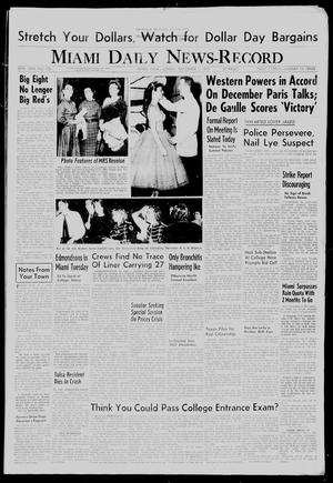 Miami Daily News-Record (Miami, Okla.), Vol. 57, No. 106, Ed. 1 Sunday, November 1, 1959