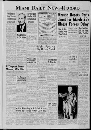 Miami Daily News-Record (Miami, Okla.), Vol. 57, No. 221, Ed. 1 Monday, March 14, 1960