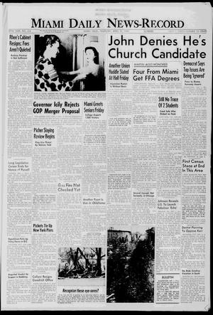 Primary view of object titled 'Miami Daily News-Record (Miami, Okla.), Vol. 57, No. 254, Ed. 1 Thursday, April 21, 1960'.