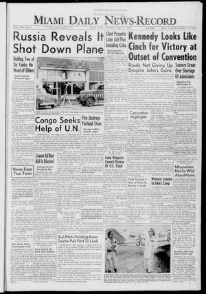 Miami Daily News-Record (Miami, Okla.), Vol. 58, No. 9, Ed. 1 Monday, July 11, 1960