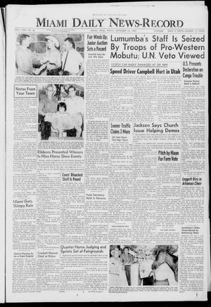 Miami Daily News-Record (Miami, Okla.), Vol. 58, No. 68, Ed. 1 Friday, September 16, 1960