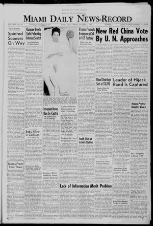 Miami Daily News-Record (Miami, Okla.), Vol. 58, No. 86, Ed. 1 Friday, October 7, 1960