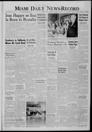 Miami Daily News-Record (Miami, Okla.), Vol. 58, No. 106, Ed. 1 Monday, October 31, 1960