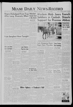 Miami Daily News-Record (Miami, Okla.), Vol. 58, No. 144, Ed. 1 Wednesday, December 14, 1960