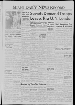 Miami Daily News-Record (Miami, Okla.), Ed. 1 Tuesday, February 14, 1961