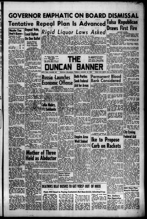 Primary view of object titled 'The Duncan Banner (Duncan, Okla.), Vol. 66, No. 267, Ed. 1 Tuesday, January 27, 1959'.