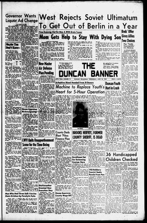 The Duncan Banner (Duncan, Okla.), Vol. 67, No. 75, Ed. 1 Wednesday, June 10, 1959