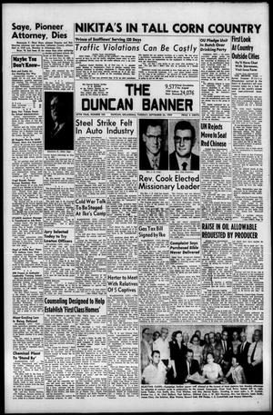 The Duncan Banner (Duncan, Okla.), Vol. 67, No. 165, Ed. 1 Tuesday, September 22, 1959