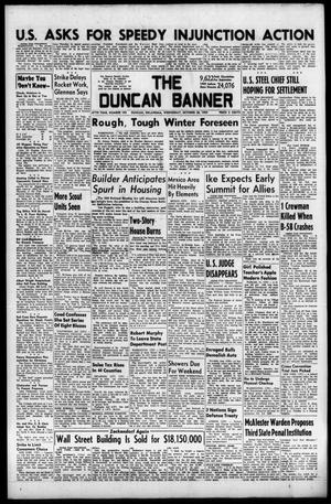 Primary view of object titled 'The Duncan Banner (Duncan, Okla.), Vol. 67, No. 195, Ed. 1 Wednesday, October 28, 1959'.