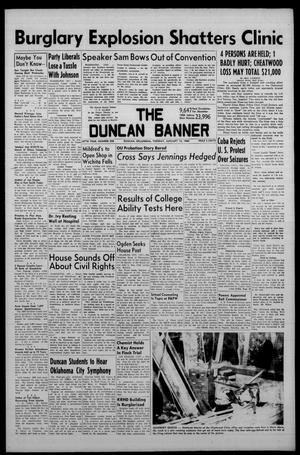 Primary view of object titled 'The Duncan Banner (Duncan, Okla.), Vol. 67, No. 258, Ed. 1 Tuesday, January 12, 1960'.