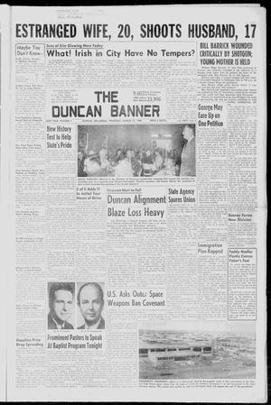 Primary view of object titled 'The Duncan Banner (Duncan, Okla.), Vol. 68, No. 1, Ed. 1 Thursday, March 17, 1960'.