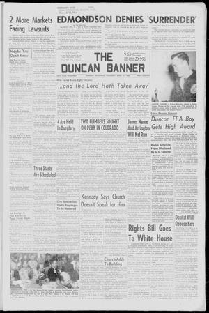 Primary view of object titled 'The Duncan Banner (Duncan, Okla.), Vol. 68, No. 31, Ed. 1 Thursday, April 21, 1960'.