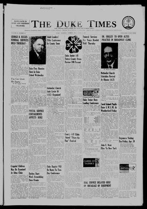 The Duke Times (Duke, Okla.), Vol. 23, No. 49, Ed. 1 Thursday, April 11, 1957