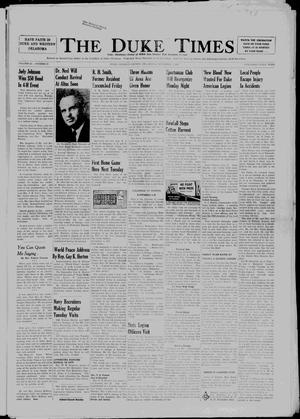 The Duke Times (Duke, Okla.), Vol. 24, No. 27, Ed. 1 Thursday, November 7, 1957