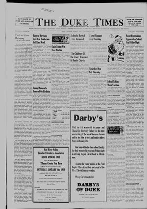 The Duke Times (Duke, Okla.), Vol. 24, No. 34, Ed. 1 Thursday, December 26, 1957