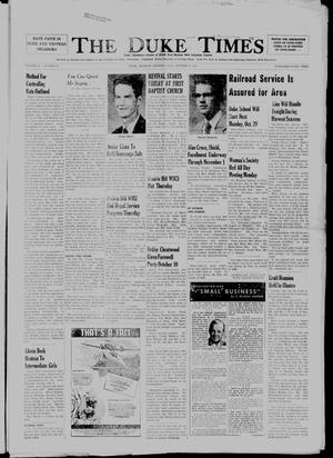 The Duke Times (Duke, Okla.), Vol. 25, No. 24, Ed. 1 Thursday, October 16, 1958