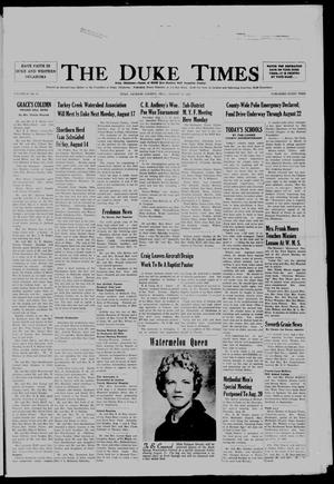 The Duke Times (Duke, Okla.), Vol. 26, No. 15, Ed. 1 Thursday, August 13, 1959