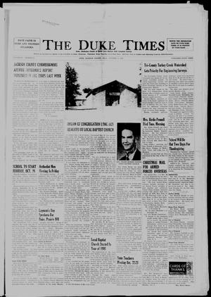 The Duke Times (Duke, Okla.), Vol. 26, No. 24, Ed. 1 Thursday, October 15, 1959
