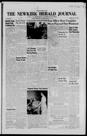 The Newkirk Herald Journal (Newkirk, Okla.), Vol. 65, No. 22, Ed. 1 Thursday, February 13, 1958