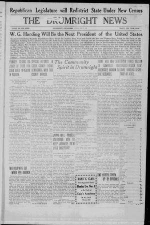 The Drumright News (Drumright, Okla.), Ed. 1 Friday, November 5, 1920