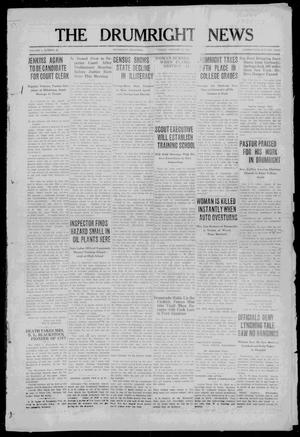 Primary view of object titled 'The Drumright News (Drumright, Okla.), Vol. 6, No. 52, Ed. 1 Friday, January 13, 1922'.
