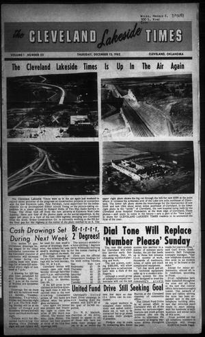 The Cleveland Lakeside Times (Cleveland, Okla.), Vol. 1, No. 22, Ed. 1 Thursday, December 13, 1962