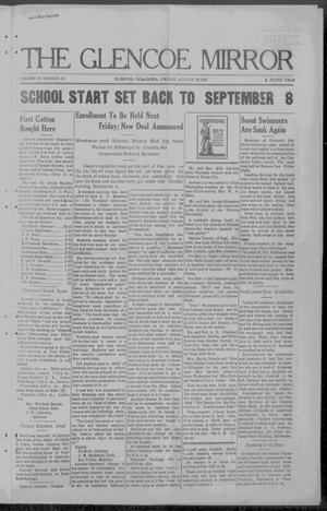 Primary view of object titled 'The Glencoe Mirror (Glencoe, Okla.), Vol. 42, No. 15, Ed. 1 Friday, August 29, 1941'.
