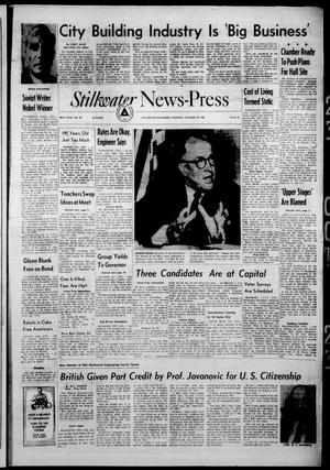 Primary view of object titled 'Stillwater News-Press (Stillwater, Okla.), Vol. 48, No. 229, Ed. 1 Thursday, October 23, 1958'.