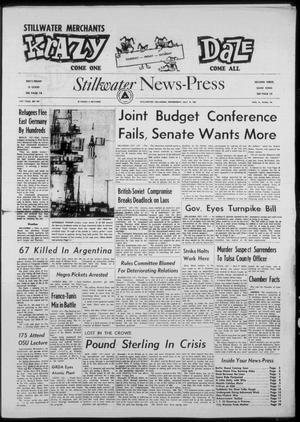 Stillwater News-Press (Stillwater, Okla.), Vol. 51, No. 149, Ed. 1 Wednesday, July 19, 1961