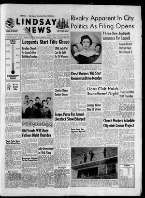 Lindsay News (Lindsay, Okla.), Vol. 54, No. 23, Ed. 1 Friday, February 15, 1957