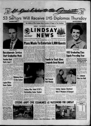Lindsay News (Lindsay, Okla.), Vol. 55, No. 36, Ed. 1 Friday, May 17, 1957