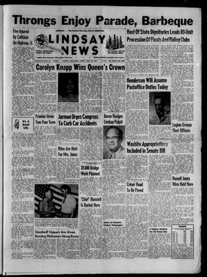 Lindsay News (Lindsay, Okla.), Vol. 55, No. 46, Ed. 1 Friday, July 26, 1957