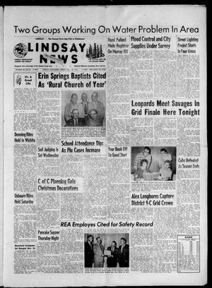 Lindsay News (Lindsay, Okla.), Vol. 56, No. 10, Ed. 1 Friday, November 15, 1957