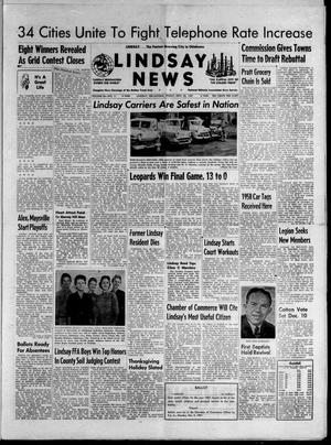 Lindsay News (Lindsay, Okla.), Vol. 56, No. 11, Ed. 1 Friday, November 22, 1957