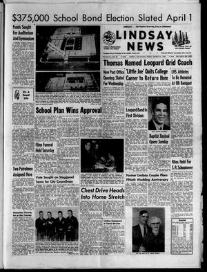 Lindsay News (Lindsay, Okla.), Vol. 56, No. 28, Ed. 1 Friday, March 21, 1958