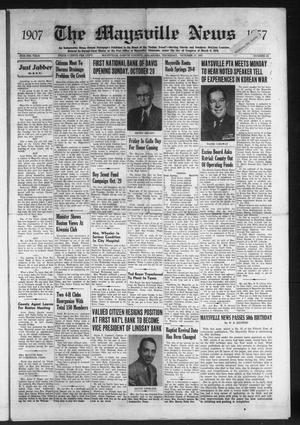 The Maysville News (Maysville, Okla.), Vol. 50, No. 52, Ed. 1 Thursday, October 17, 1957