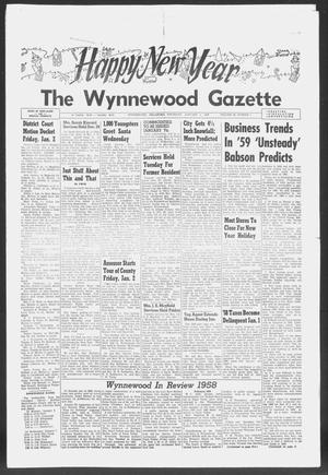 The Wynnewood Gazette (Wynnewood, Okla.), Vol. 58, No. 1, Ed. 1 Thursday, January 1, 1959