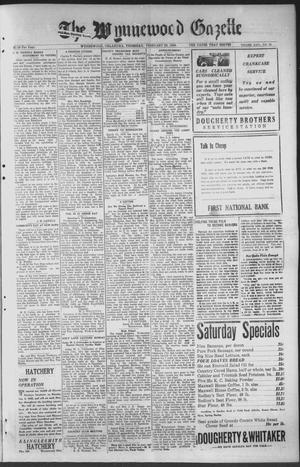 The Wynnewood Gazette (Wynnewood, Okla.), Vol. 24, No. 36, Ed. 1 Thursday, February 20, 1930