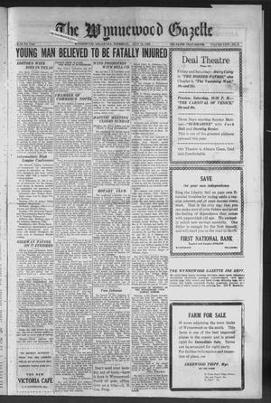 The Wynnewood Gazette (Wynnewood, Okla.), Vol. 24, No. 5, Ed. 1 Thursday, July 18, 1929