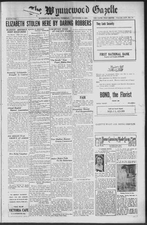 The Wynnewood Gazette (Wynnewood, Okla.), Vol. 24, No. 14, Ed. 1 Thursday, September 19, 1929