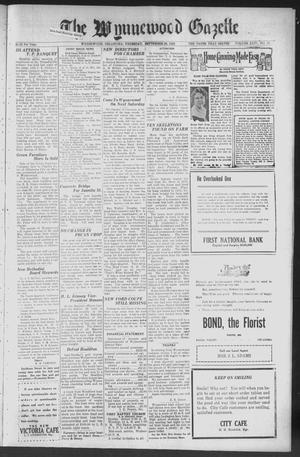 The Wynnewood Gazette (Wynnewood, Okla.), Vol. 24, No. 15, Ed. 1 Thursday, September 26, 1929