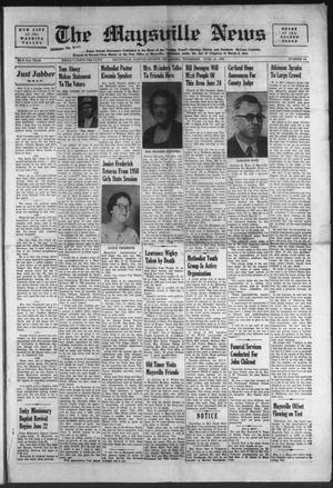 Primary view of object titled 'The Maysville News (Maysville, Okla.), Vol. 51, No. 34, Ed. 1 Thursday, June 19, 1958'.