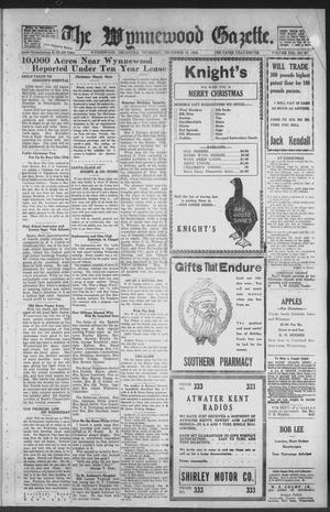 The Wynnewood Gazette. (Wynnewood, Okla.), Vol. 21, No. 27, Ed. 1 Thursday, December 16, 1926