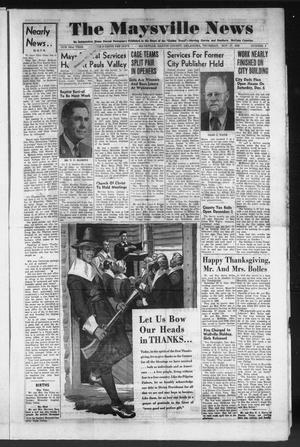 The Maysville News (Maysville, Okla.), Vol. 52, No. 4, Ed. 1 Thursday, November 27, 1958