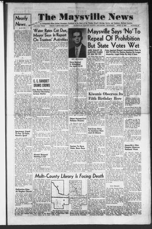 The Maysville News (Maysville, Okla.), Vol. 52, No. 22, Ed. 1 Thursday, April 9, 1959