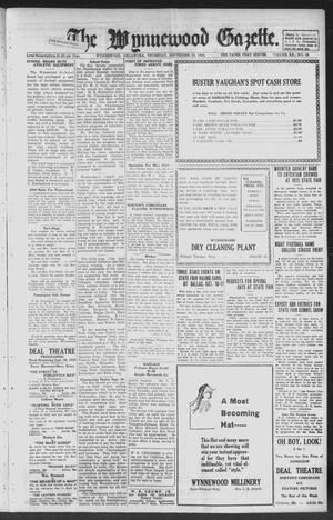 The Wynnewood Gazette. (Wynnewood, Okla.), Vol. 20, No. 15, Ed. 1 Thursday, September 24, 1925
